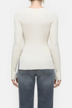 Closed Long-sleeved knit shirt Raw silk Hot