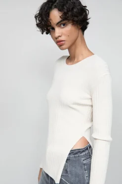 Closed Long-sleeved knit shirt Raw silk Hot