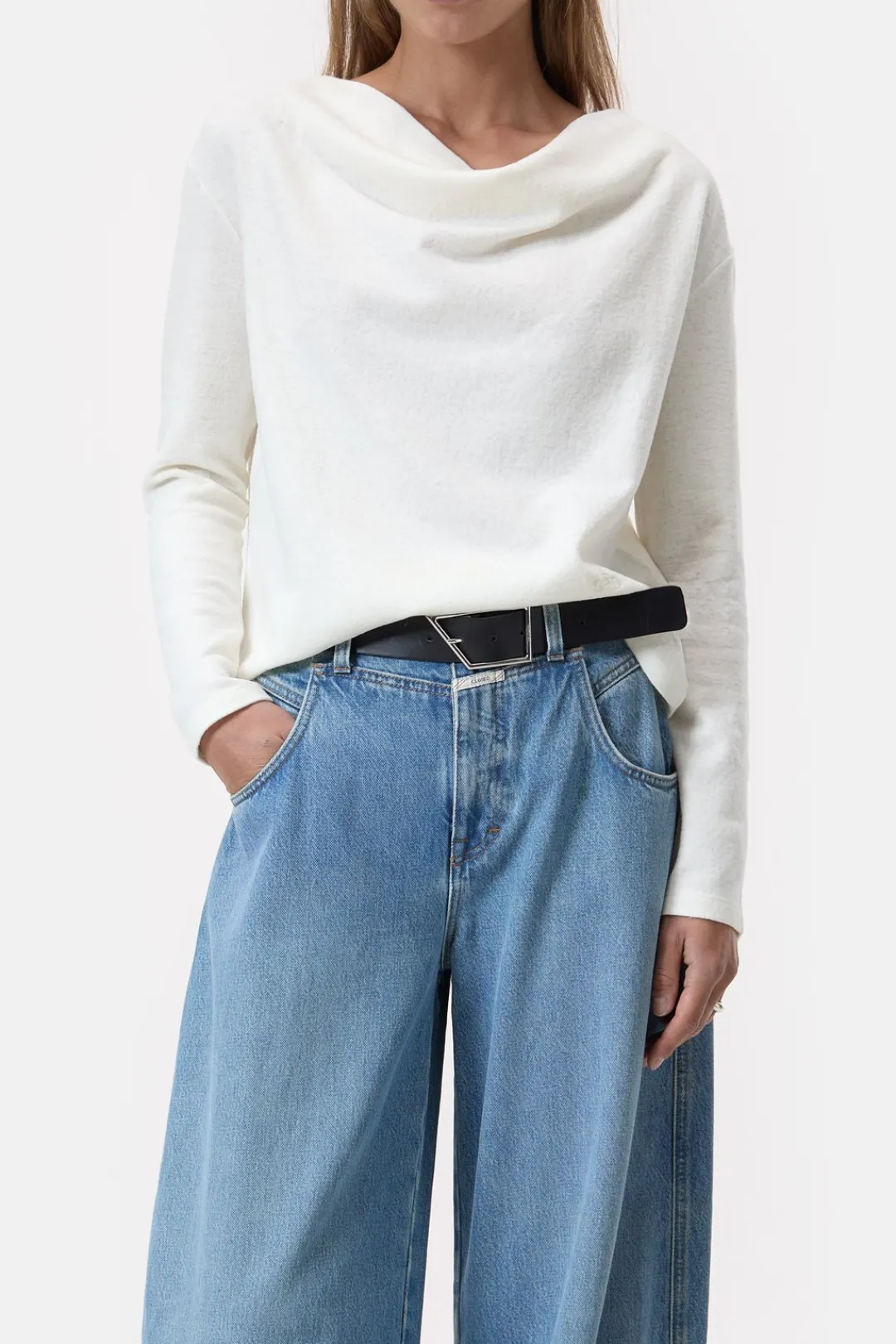 Closed Long-sleeved shirt Ivory Best