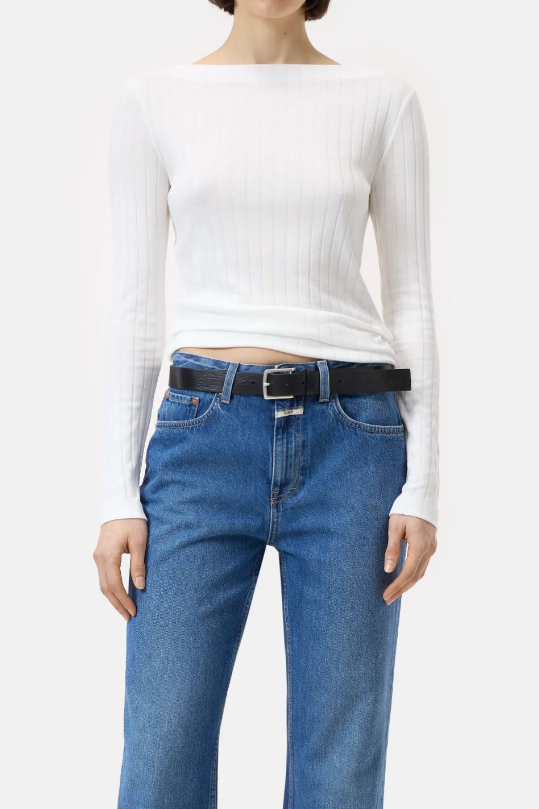Closed Long-sleeved shirt in a modal blend Ivory New