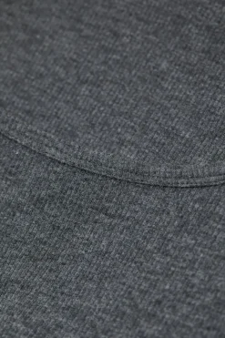 Closed Long-sleeved shirt in cashmere blend Dark grey melange Clearance