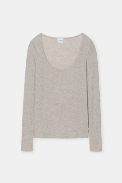 Closed Long-sleeved shirt in cashmere blend Pearl beige