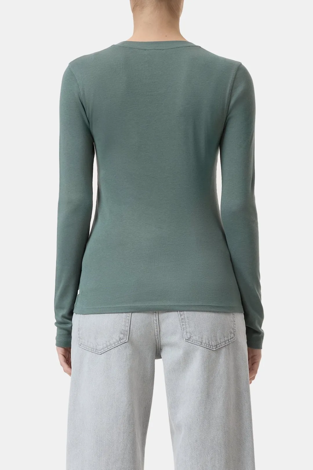 Closed Long-sleeved shirt in cotton blend Faded green Clearance