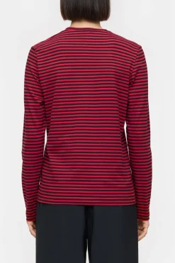 Closed Long-sleeved shirt made from organic cotton Chili pepper red Best