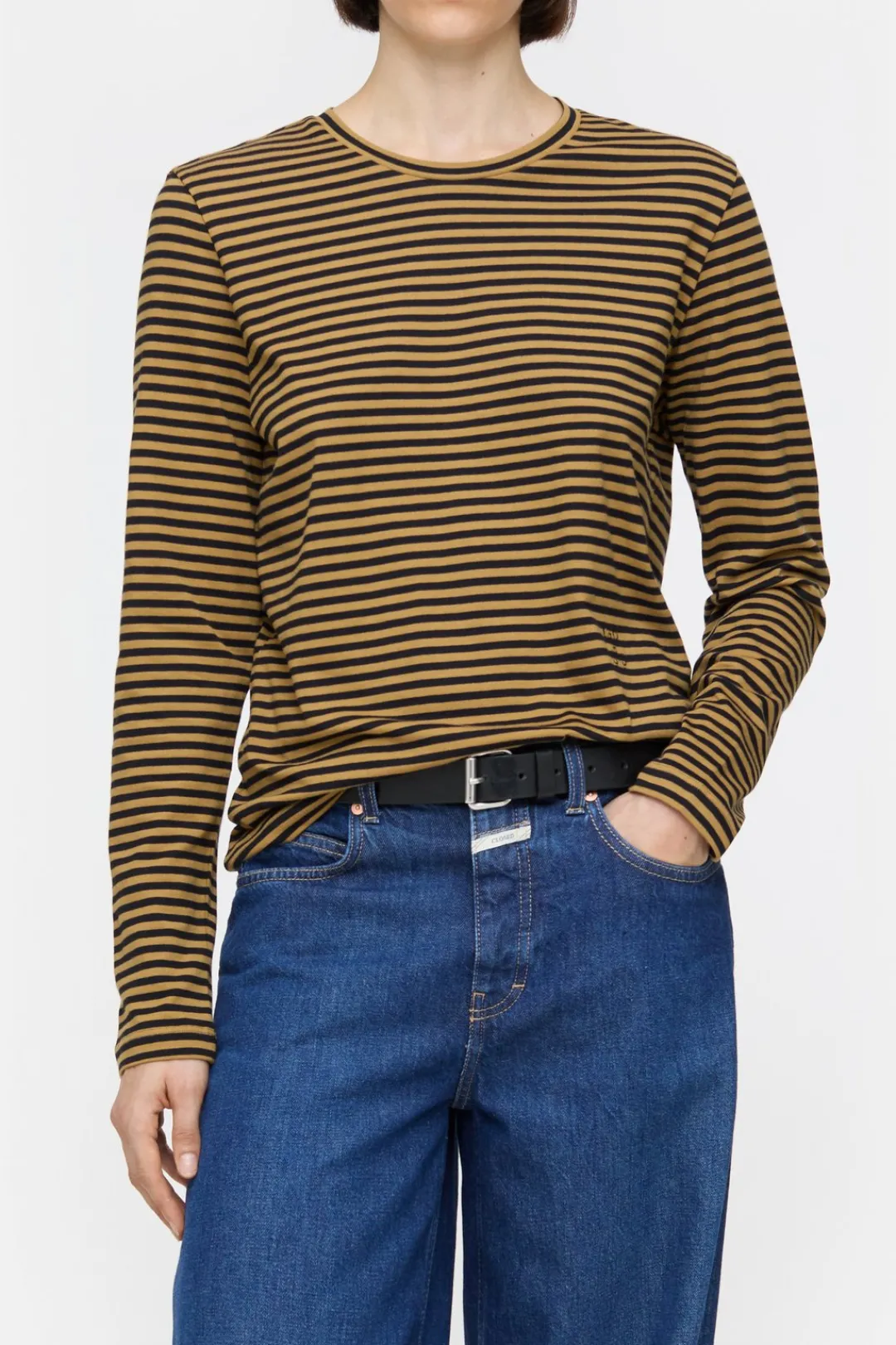 Closed Long-sleeved shirt made from organic cotton Tullamore brown Online