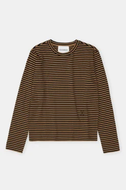 Closed Long-sleeved shirt made from organic cotton Tullamore brown Online