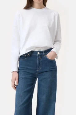 Closed Long-sleeved shirt made from organic cotton White Hot