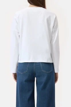 Closed Long-sleeved shirt made from organic cotton White Hot