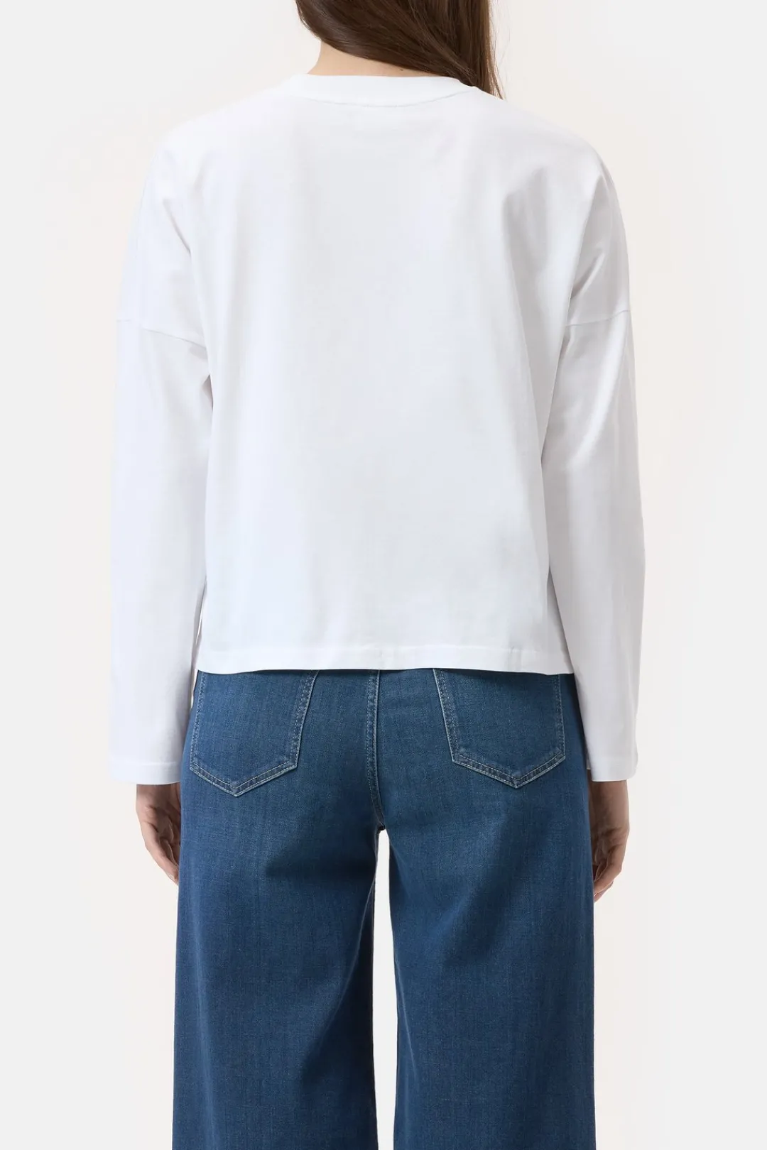 Closed Long-sleeved shirt made from organic cotton White Hot