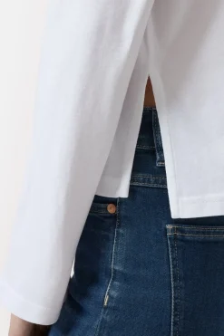 Closed Long-sleeved shirt made from organic cotton White Hot