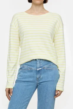 Closed Long-sleeved shirt made from an organic cotton blend Lemon yellow Discount