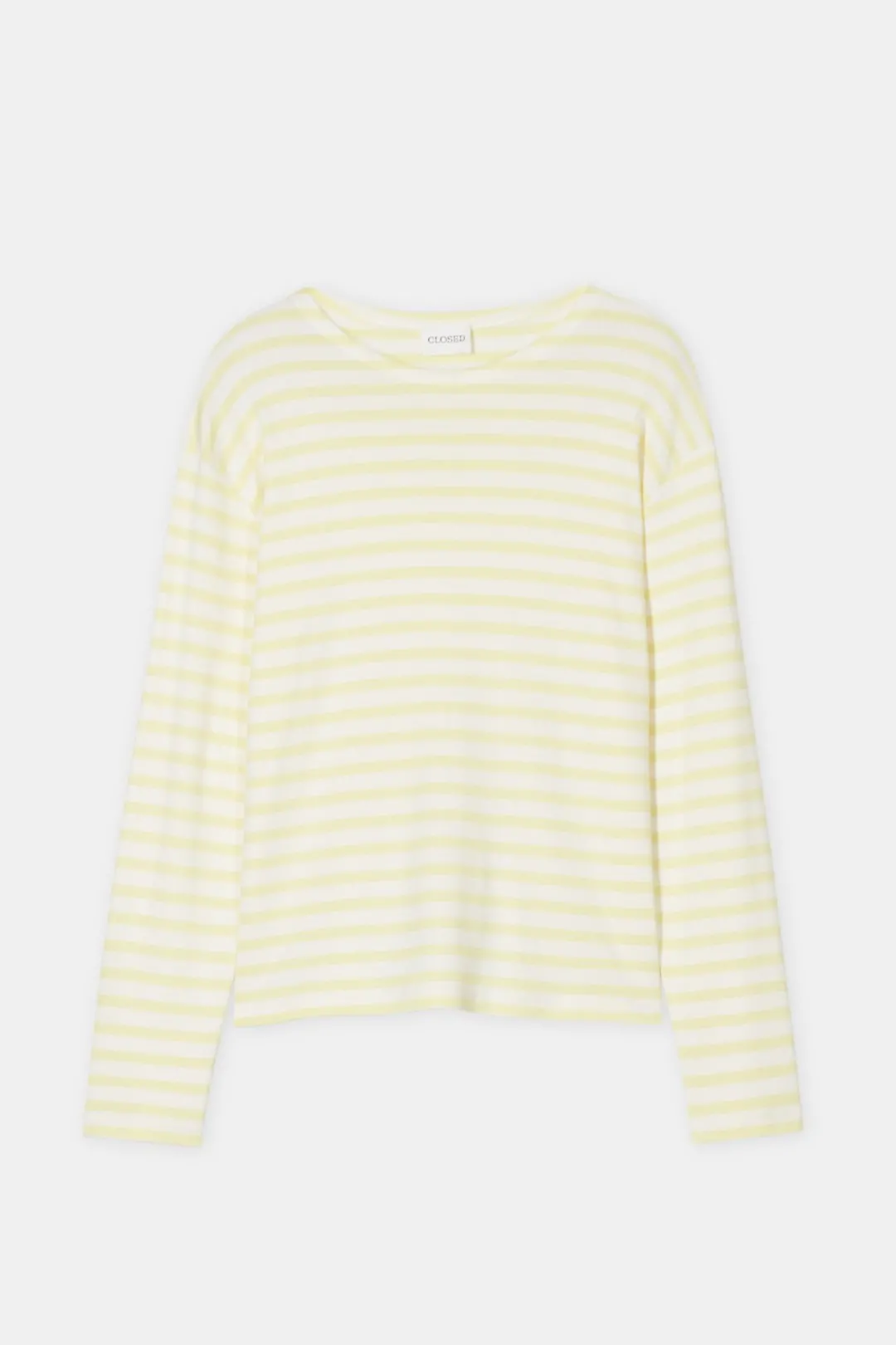 Closed Long-sleeved shirt made from an organic cotton blend Lemon yellow Discount