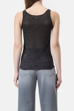 Closed Lurex knitted top Black Online
