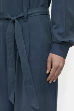 Closed Lyocell-linen jumpsuit Smokey blue Sale