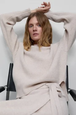 Closed Merino wool jumper Pearl beige Outlet