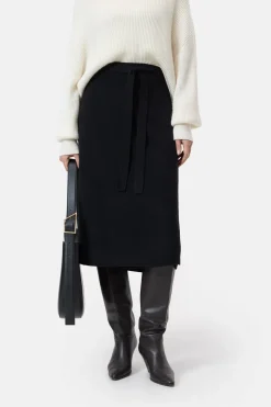 Closed Merino wool wrap skirt Black Online