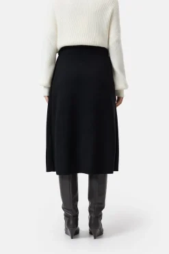 Closed Merino wool wrap skirt Black Online