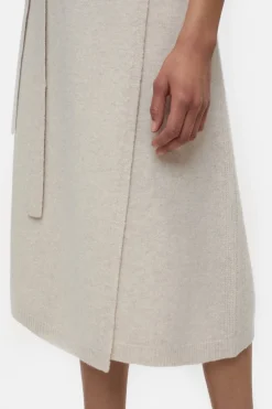 Closed Merino wool wrap skirt Pearl beige Outlet