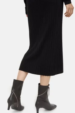 Closed Merino-Silk Blend Knit Dress Black