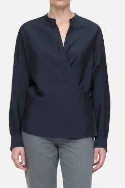 Closed Modal blend wrap blouse Black Online