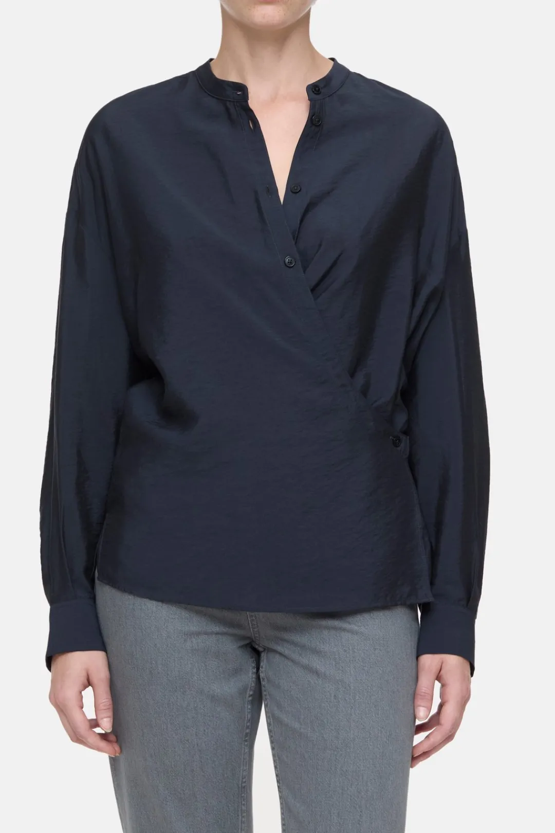 Closed Modal blend wrap blouse Black Online