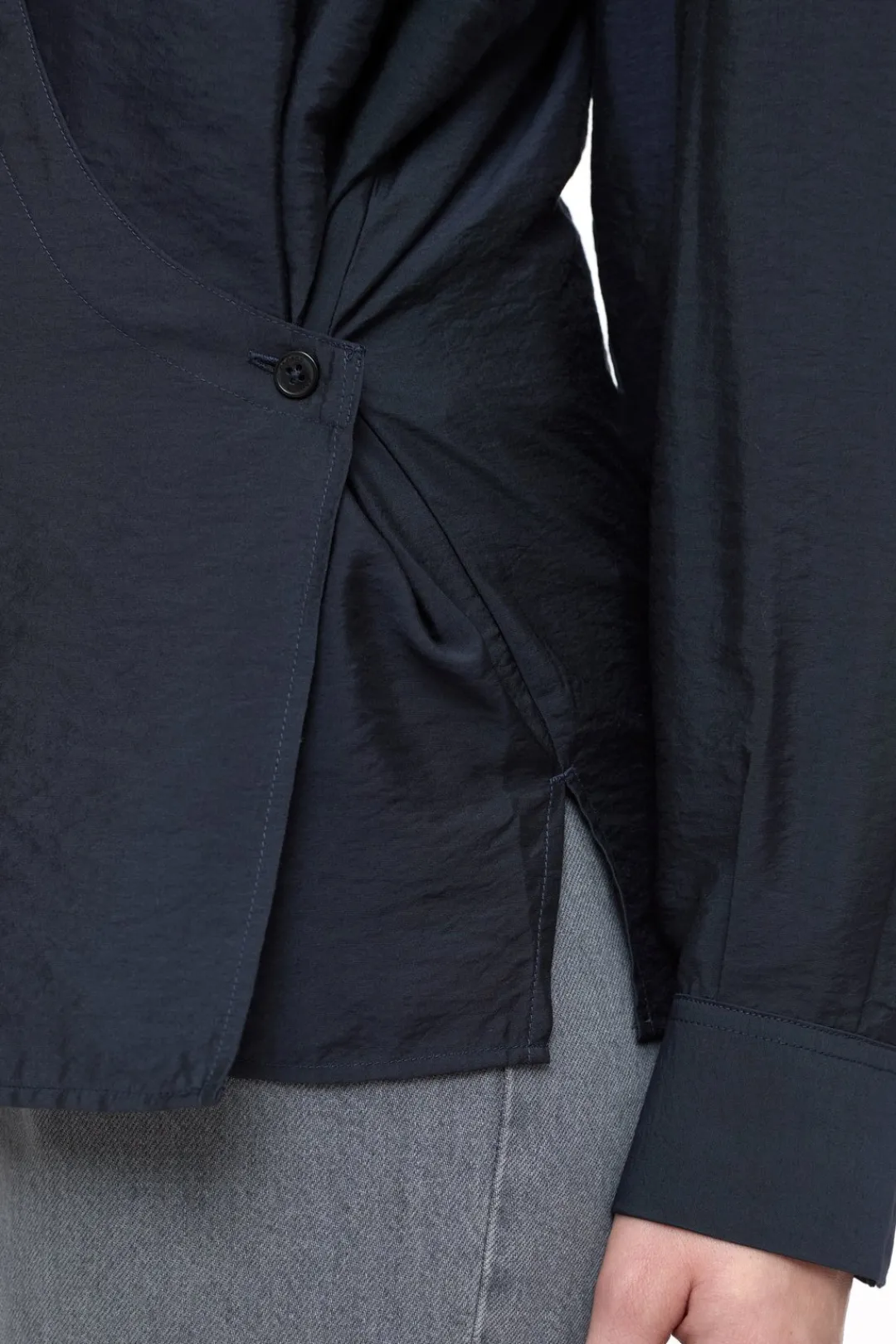 Closed Modal blend wrap blouse Black Online