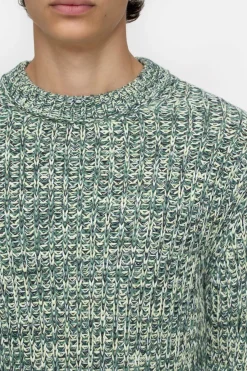 Closed Mouliné knit made from organic cotton Olive green Online