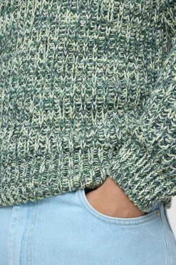 Closed Mouliné knit made from organic cotton Olive green Online