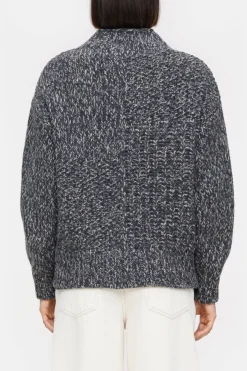 Closed Mouliné knitted jumper Dark grey melange