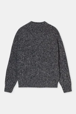 Closed Mouliné knitted jumper Dark grey melange