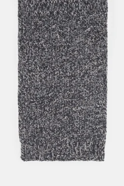 Closed Mouliné scarf Dark grey melange Best