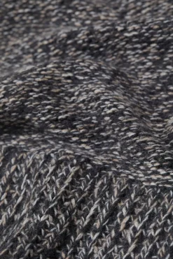 Closed Mouliné scarf Dark grey melange Best