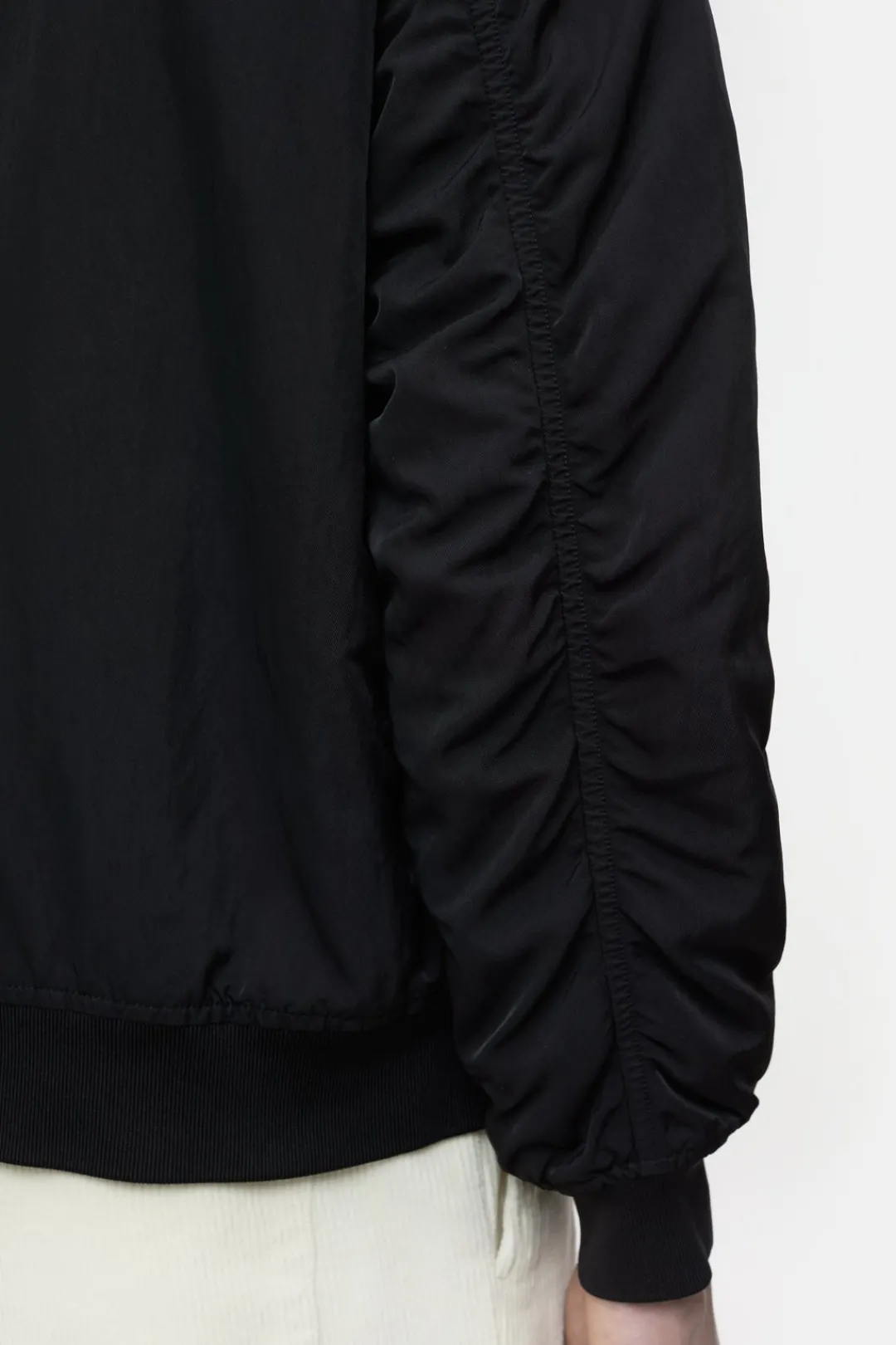 Closed Nylon flight jacket Ebony Discount