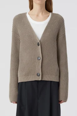 Closed Organic Cotton Cardigan Brown sugar Best