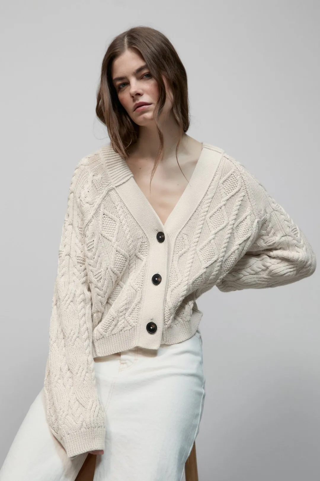 Closed Organic cotton cardigan Ivory Outlet