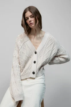 Closed Organic cotton cardigan Ivory Outlet