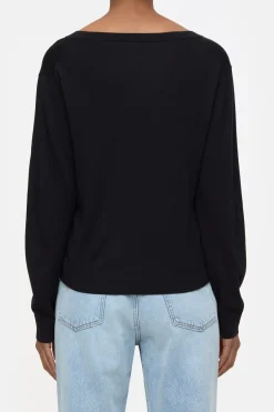 Closed Organic wool fine knit jumper Black Discount