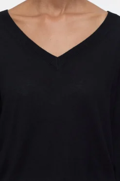Closed Organic wool fine knit jumper Black Discount