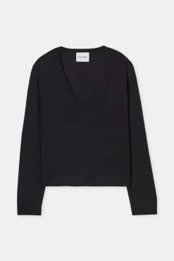 Closed Organic wool fine knit jumper Black Discount