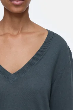 Closed Organic wool fine knit jumper Pini green Sale