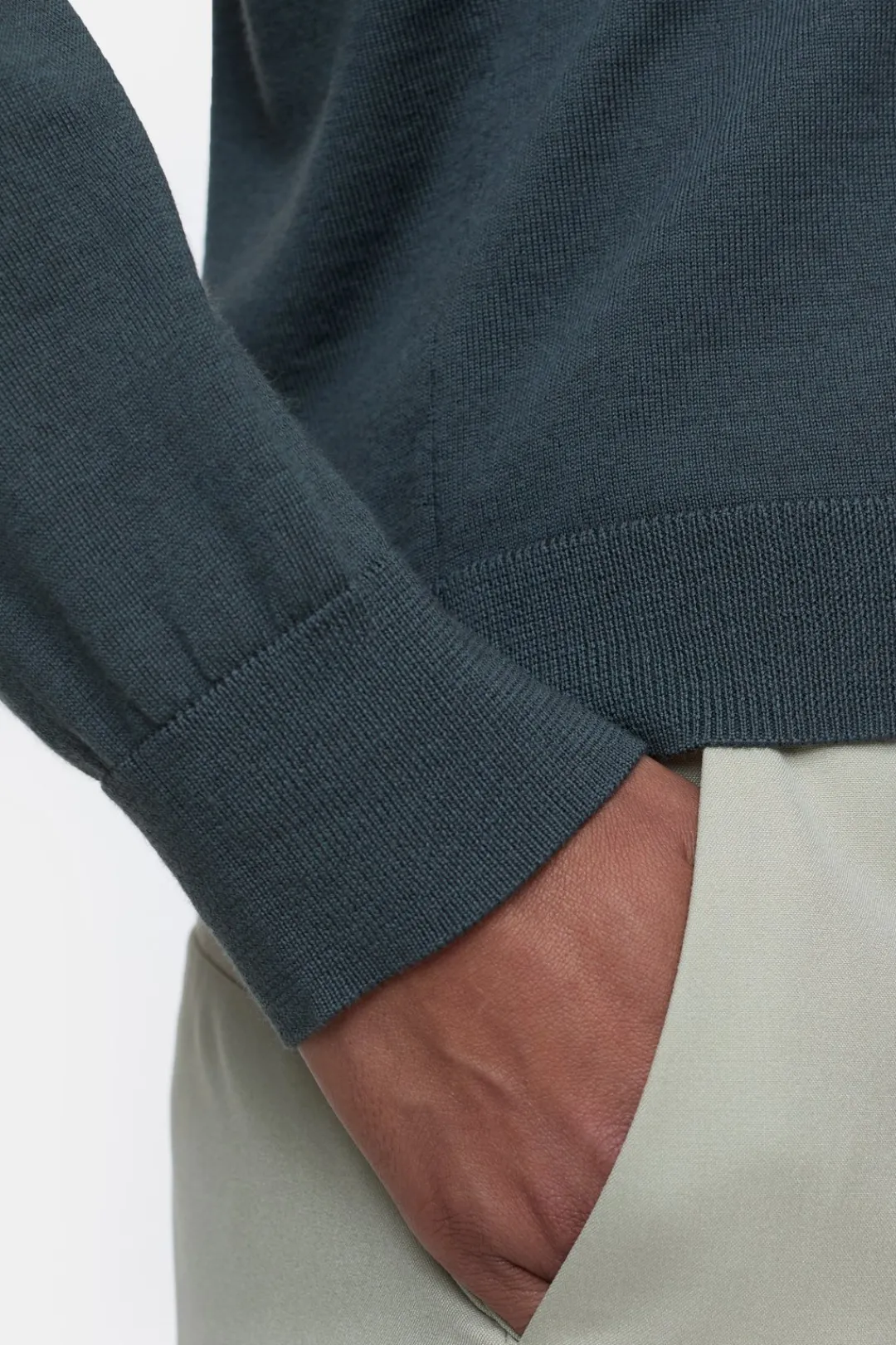 Closed Organic wool fine knit jumper Pini green Sale