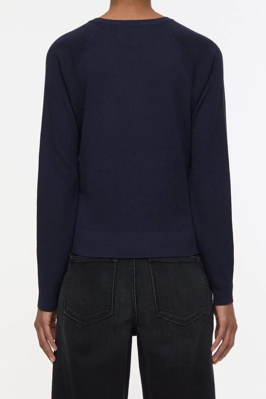 Closed Organic wool jumper Dark night Clearance