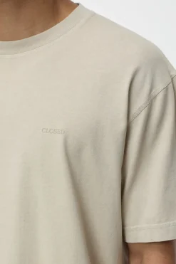 Closed Organic-cotton T-shirt Tonka beige Clearance