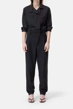Closed Overalls made from wool Black Outlet