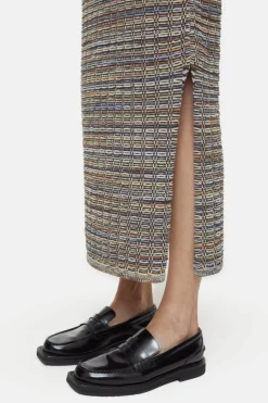 Closed Patterned knitted skirt Heritage grey Outlet