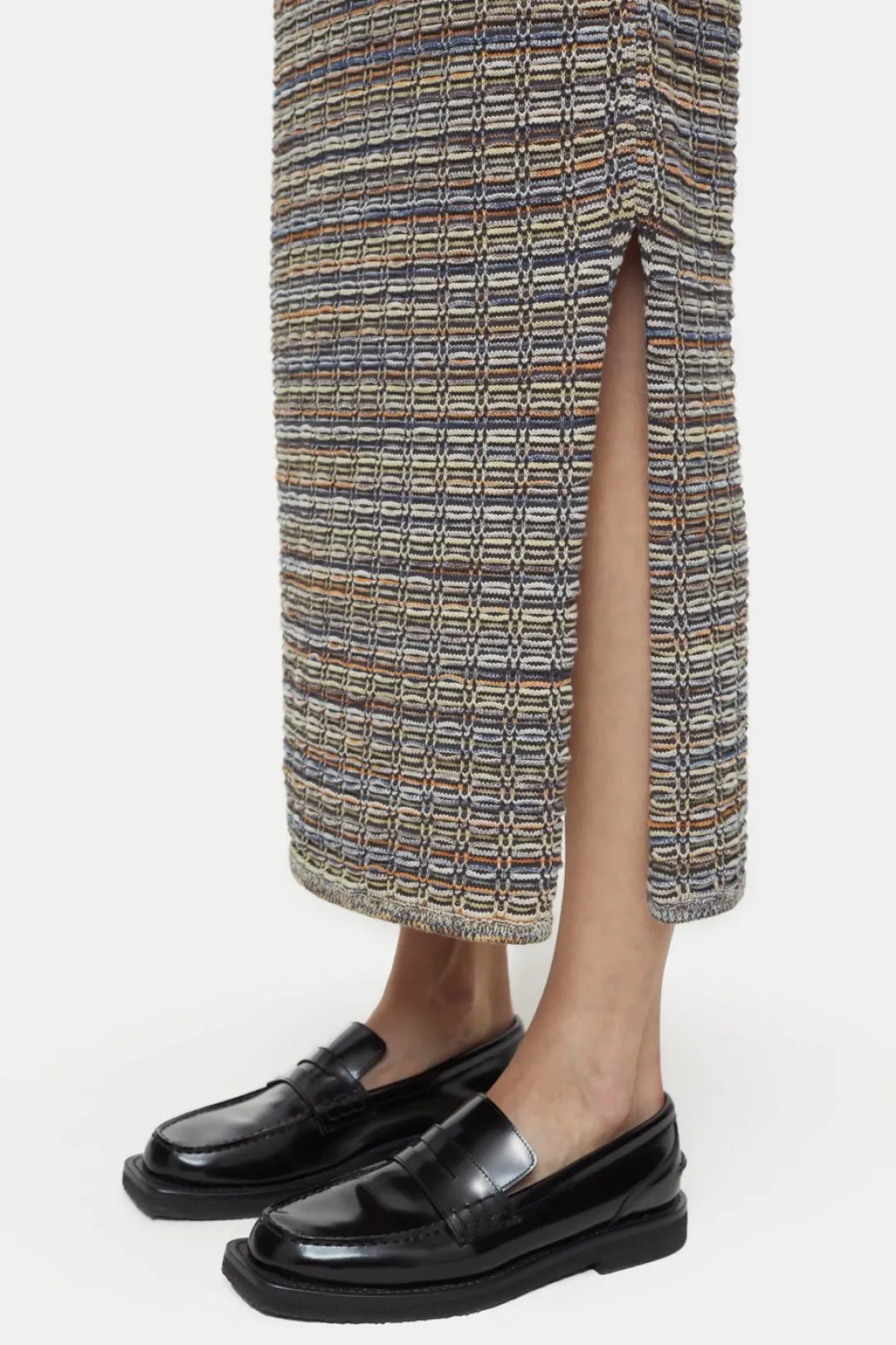 Closed Patterned knitted skirt Heritage grey Outlet