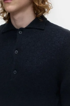 Closed Polo jumper in wool blend Dark night