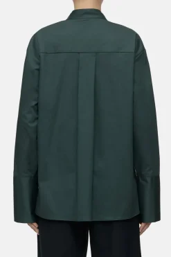 Closed Poplin shirt blouse Pini green Hot