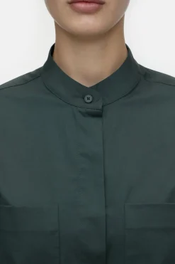 Closed Poplin shirt blouse Pini green Hot