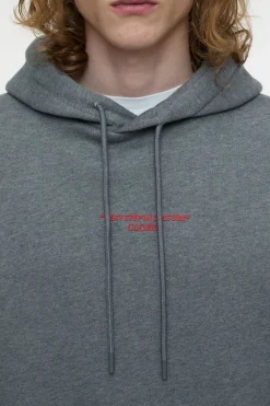 Closed Printed Hoodie Dark grey melange